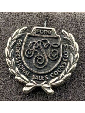 Vintage Ford Professional Sales Counselors Sterling Silver Lapel Pin